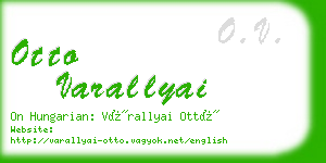 otto varallyai business card